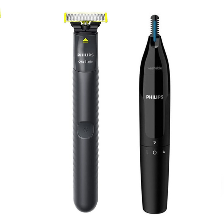 ماشین اصلاح موی صورت فیلیپس مدل وان بلید به همراه موزن بینی