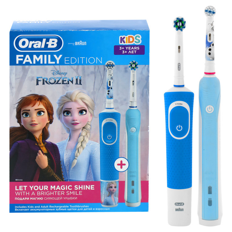 مسواک برقی اورال-بی مدل FAMILY EDITION مدل فروزن مجموعه 2 عددی