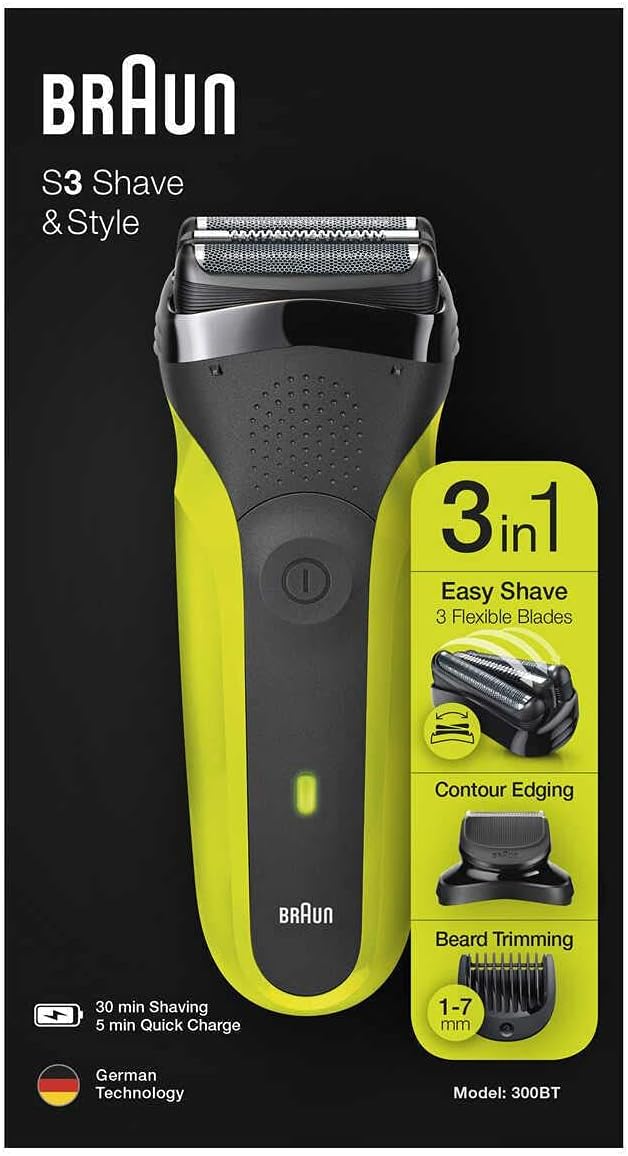 ماشین اصلاح موی صورت براون مدلS3 300BT